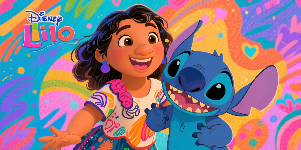 Lilo and Stitch Style Art 1, stitch and lilo AI艺术示例